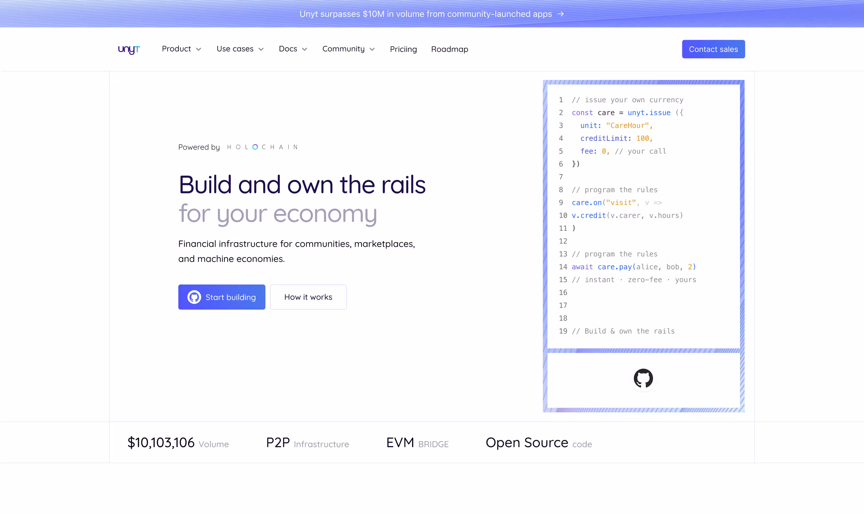 Unyt product interface, designed by BuildOS