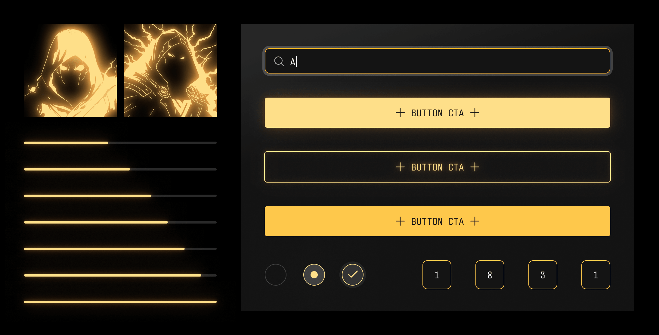 vVv design system components, designed by BuildOS